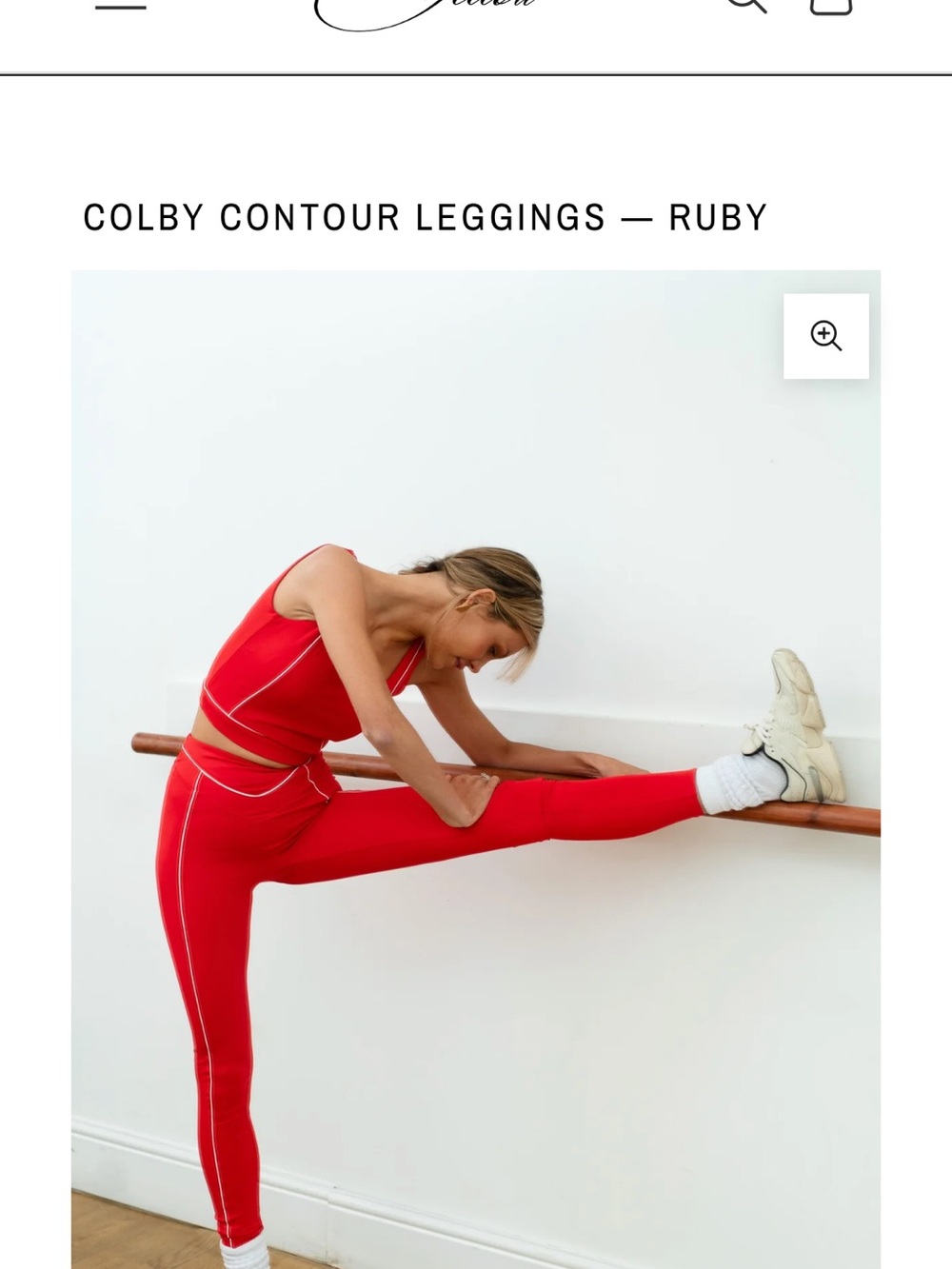 Colby Contour Leggings — Ruby